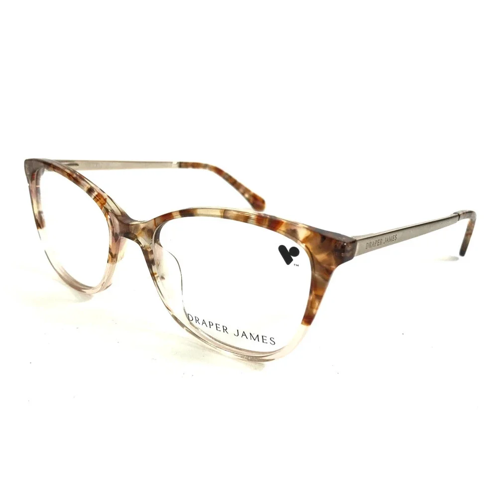 Draper James Eyeglasses Frames DJ5008 651 BLUSH GRADIENT Gold Cat Eye 51-17-135